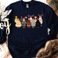 Adorable Christmas Chickens Sweatshirt - Festive Farm Animals Holiday Pullover | Perfect Gift for Animal Lovers