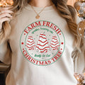 Farm Fresh Christmas Tree Cakes Sweatshirt - Funny Christmas Cake Jumper, Holiday Tree Farm Apparel