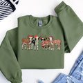 Christmas Cow Sweatshirt | Cute Farm Christmas Shirt for Women | Perfect Holiday Gift