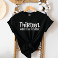 In My Official Teenager Era Shirt - 13th Birthday T-Shirt for Girls - Teenager Era Party Tee - Thirteenth Birthday Outfit