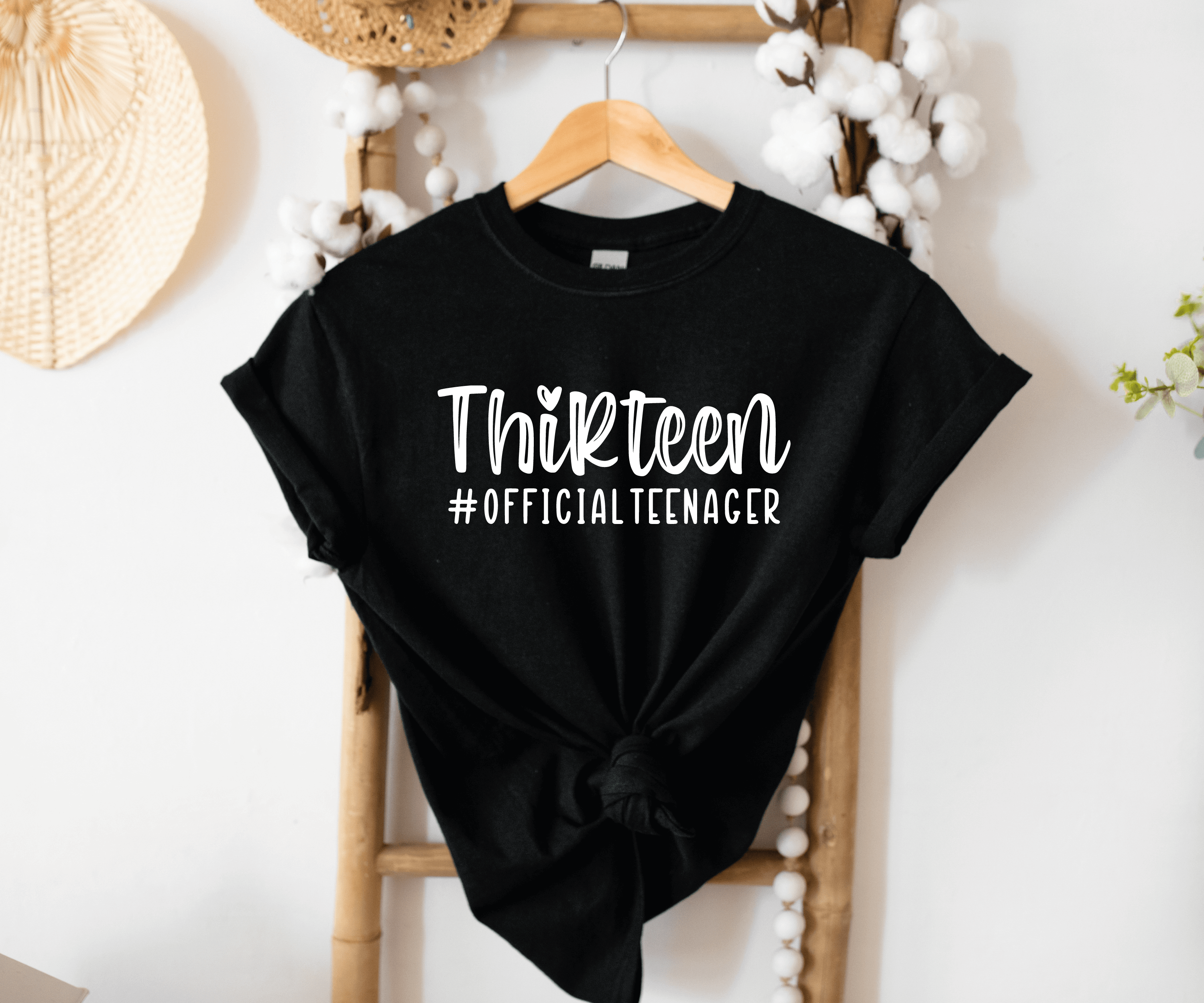 In My Official Teenager Era Shirt - 13th Birthday T-Shirt for Girls - Teenager Era Party Tee - Thirteenth Birthday Outfit