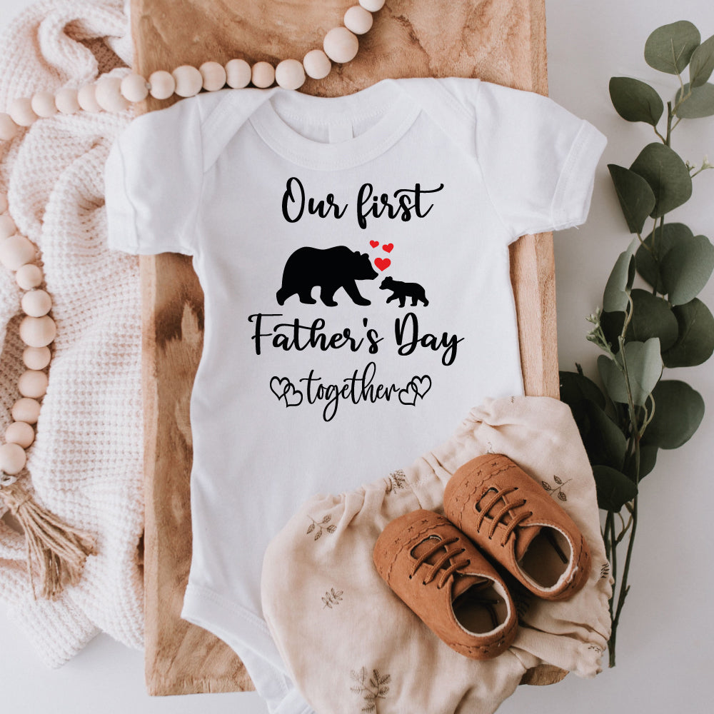 Our First Father's Day Matching Kids & Baby Outfits | Thoughtful Gift for Dad | Newborn & Toddler Father's Day Present | Perfect Daddy Gift