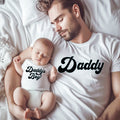 Personalised Daddy & Baby Est Date T-shirt & Baby Vest | Matching Dad & Baby Outfits | Perfect Christmas Gift | New Dad Present