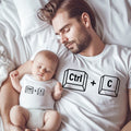 Unique Father's Day Gift - Personalised T-Shirt | Ctrl + C | Ctrl + V | Thoughtful Present for Dad | Custom Gift for Daddy | Fun & Memorable