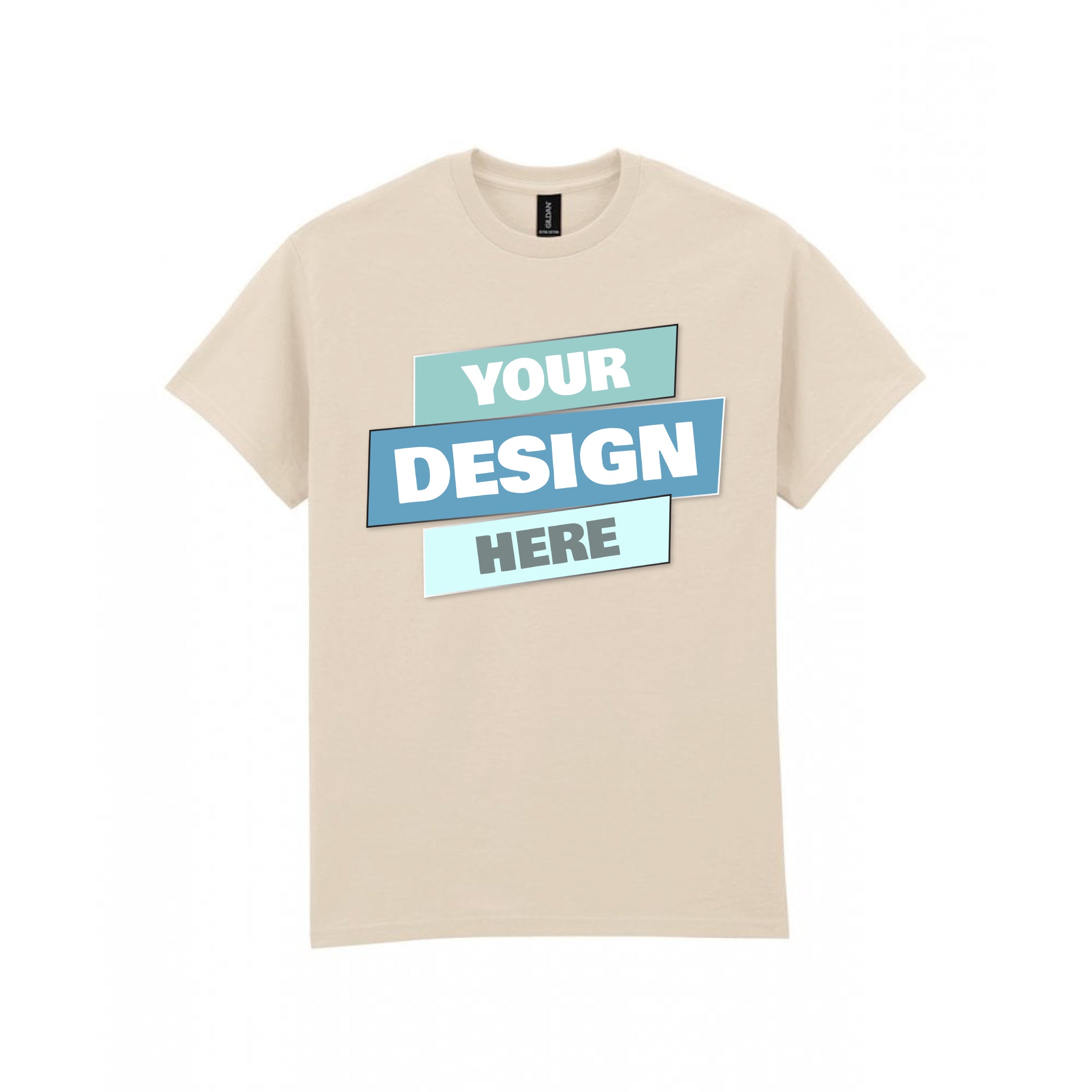 Gildan Ultra Cotton Adult T-Shirt. Design your own with any text, photo.