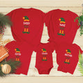Personalised Christmas Elf Family Tee – Fun for the Whole Family!