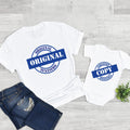 Original and Copy T-Shirt Set - Dad Baby Matching Shirts, New Dad Tee for Father and Son/Daughter, Perfect Father's Day or Newborn Gift