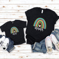 MAMA and MINI T-Shirt - Rainbow Dot Design, Mama & Me Matching Outfit, Mum and Mini Shirt, Mother's Day Gift, New Mom Cute Tee!