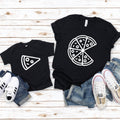 Pizza & Slice T-Shirt - Mommy and Me Matching Outfits, Mummy and Baby Shirt, New Baby Gift, Mother's Day Shirt for New Moms, Cute & Fun!
