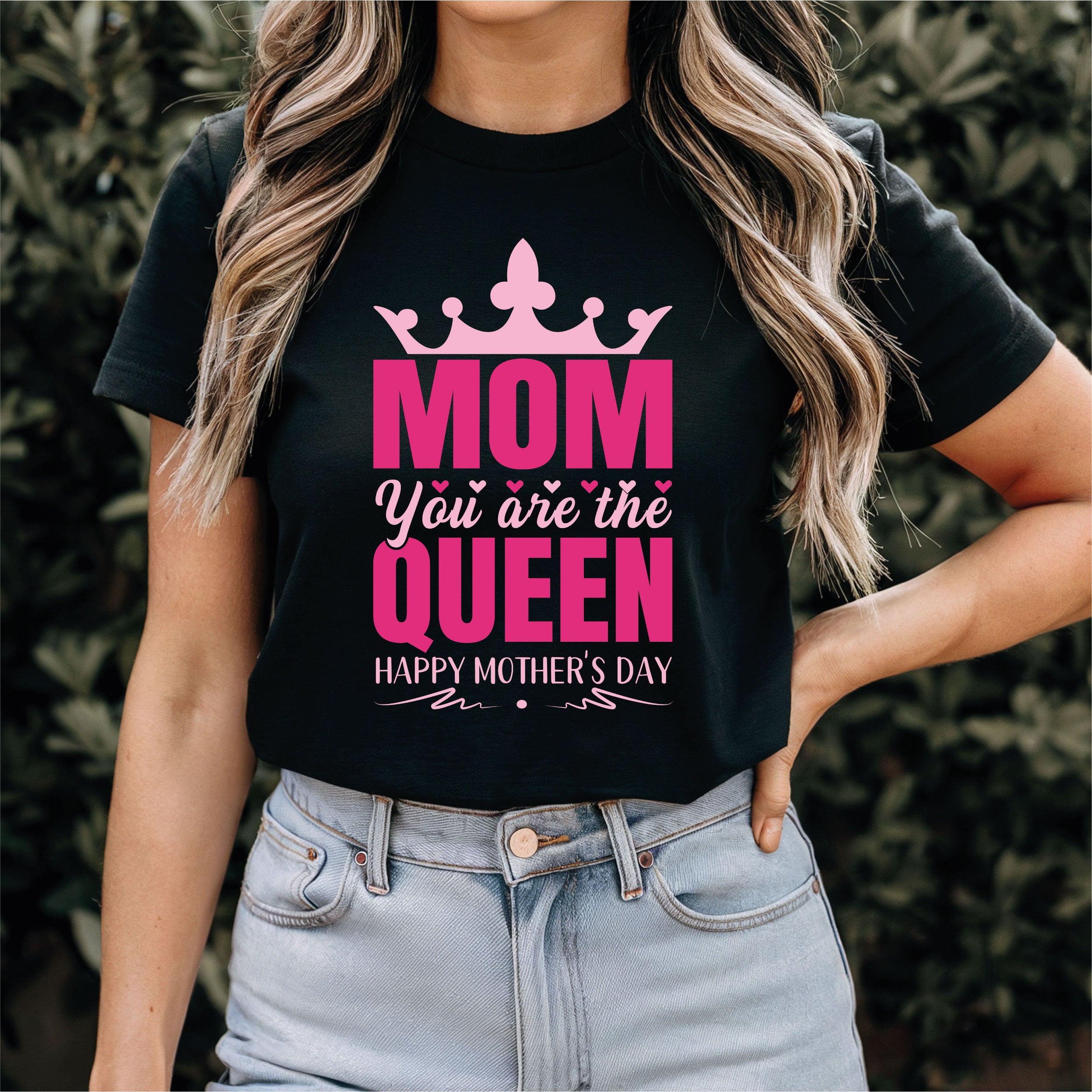 Mom, You Are the Queen T-Shirt - Perfect Gift for Mother's Day, Funny Mom Shirt, Crown Design, Comfortable and Stylish Gift for Moms Who Rule