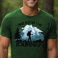 "Find Joy in the Journey" T-Shirt - Inspirational Outdoor Tee for Hikers, Climbers & Nature Lovers | Comfortable Unisex Design for Adventure Lovers