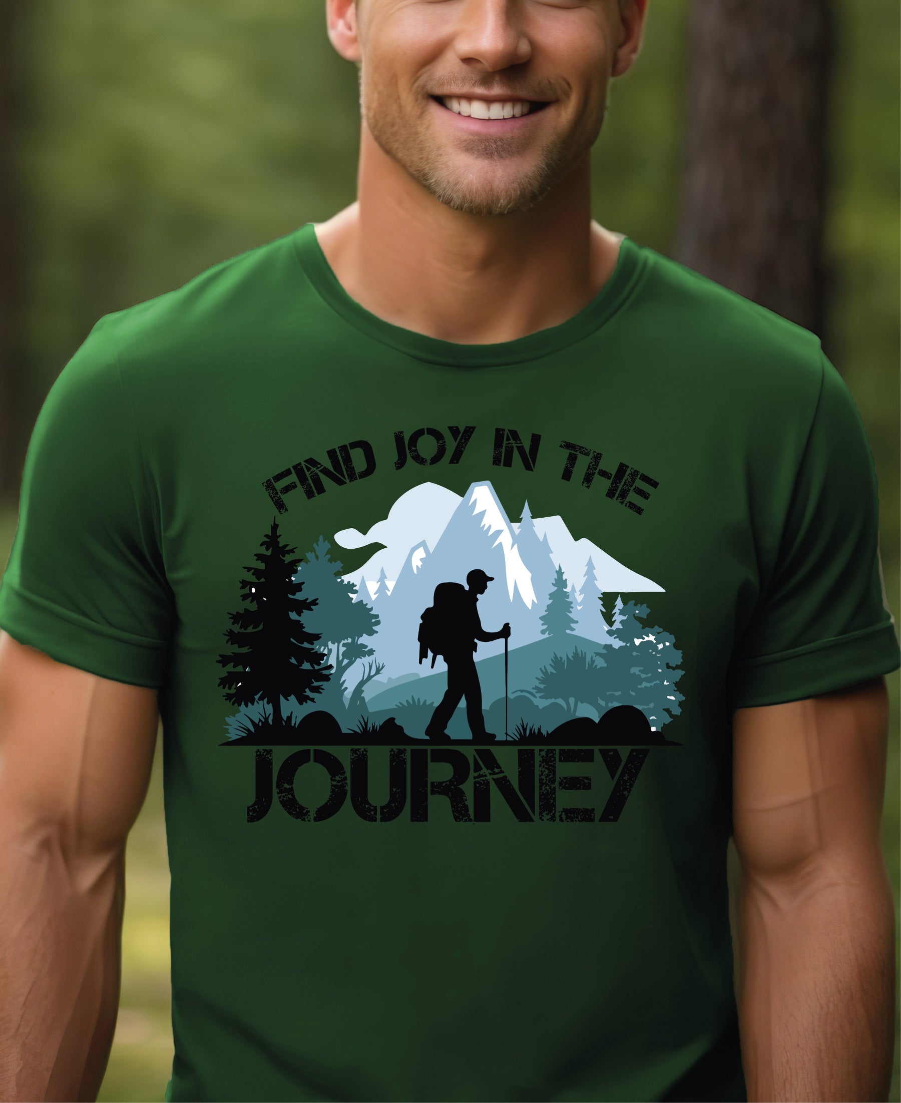 "Find Joy in the Journey" T-Shirt - Inspirational Outdoor Tee for Hikers, Climbers & Nature Lovers | Comfortable Unisex Design for Adventure Lovers