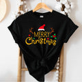 Merry Christmas Santa Hat T-Shirt – Unisex Holiday Tee for Men & Women
