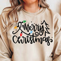 Festive Merry Christmas Light Sweatshirt - Cozy Holiday Sweater for Christmas Cheer