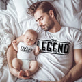 Father and Child Matching Shirts - The Legend & The Legacy | Perfect Father's Day Gift for Dad, Son and Daughter.