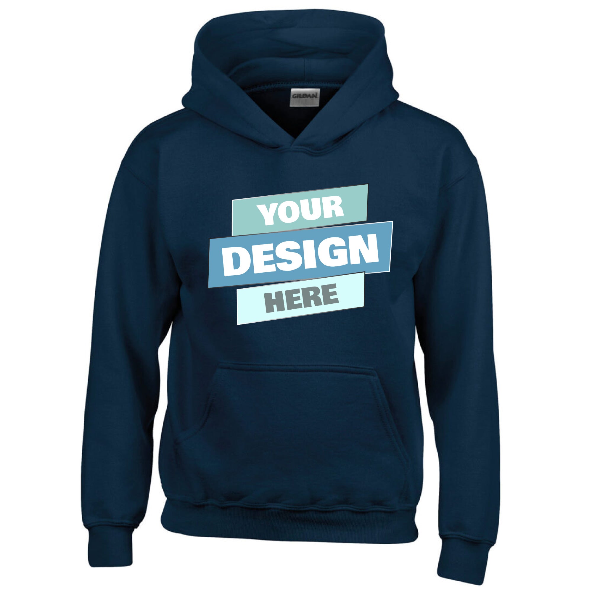 Gildan Softstyle Midweight Pullover Adult Hood sweatshirt | Customise with your own Photo and Text.