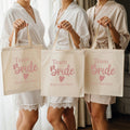 Customised Hen Party Tote Bag - Personalised Bride, Bridesmaid, Bachelorette Gift, Wedding Welcome Bags - Matching Bridal Party Totes
