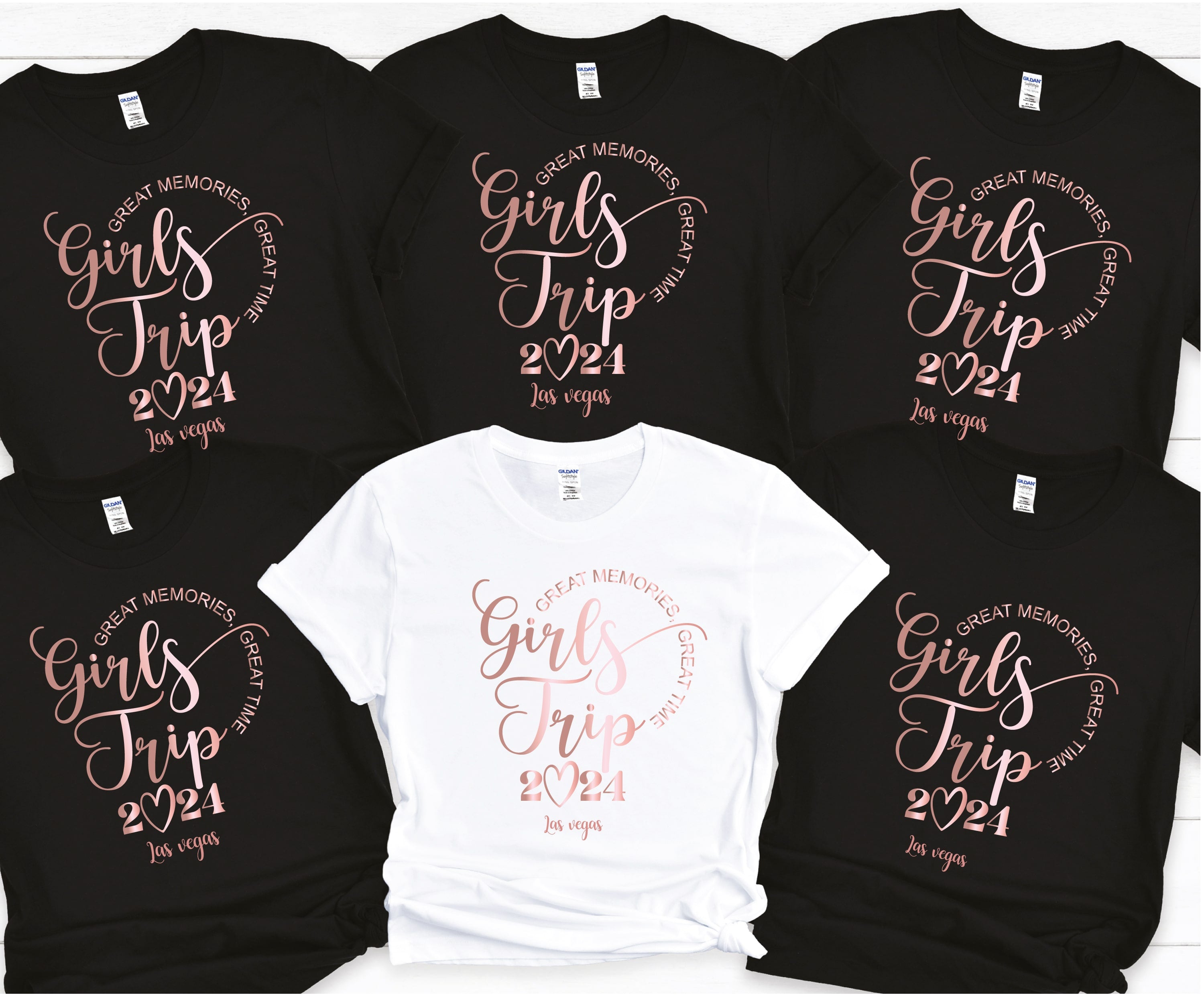 Girls Trip 2025 Shirt – Funny Ladies Vacation Tee, Custom Year Hen Party Top, Birthday Gift for Friends, Holiday Group T-Shirts