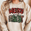 Merry Bright Christmas Sweatshirt – Cozy Unisex Holiday Style