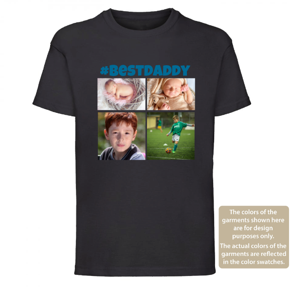 Best Daddy Personalised Kids & Toddlers T-Shirt – Custom Photo Tee for Boys & Girls