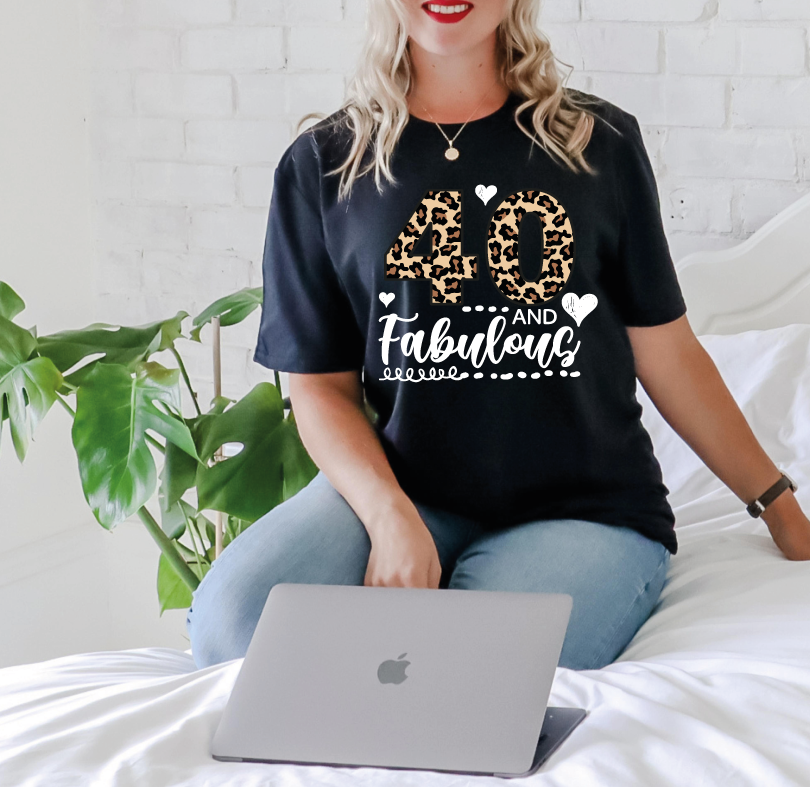 40th Birthday T-Shirt - 40 and Fabulous, Birthday Queen Born in 1985, Hallo 40, Chapter 40, Fabulous 40th Birthday Gift Tee