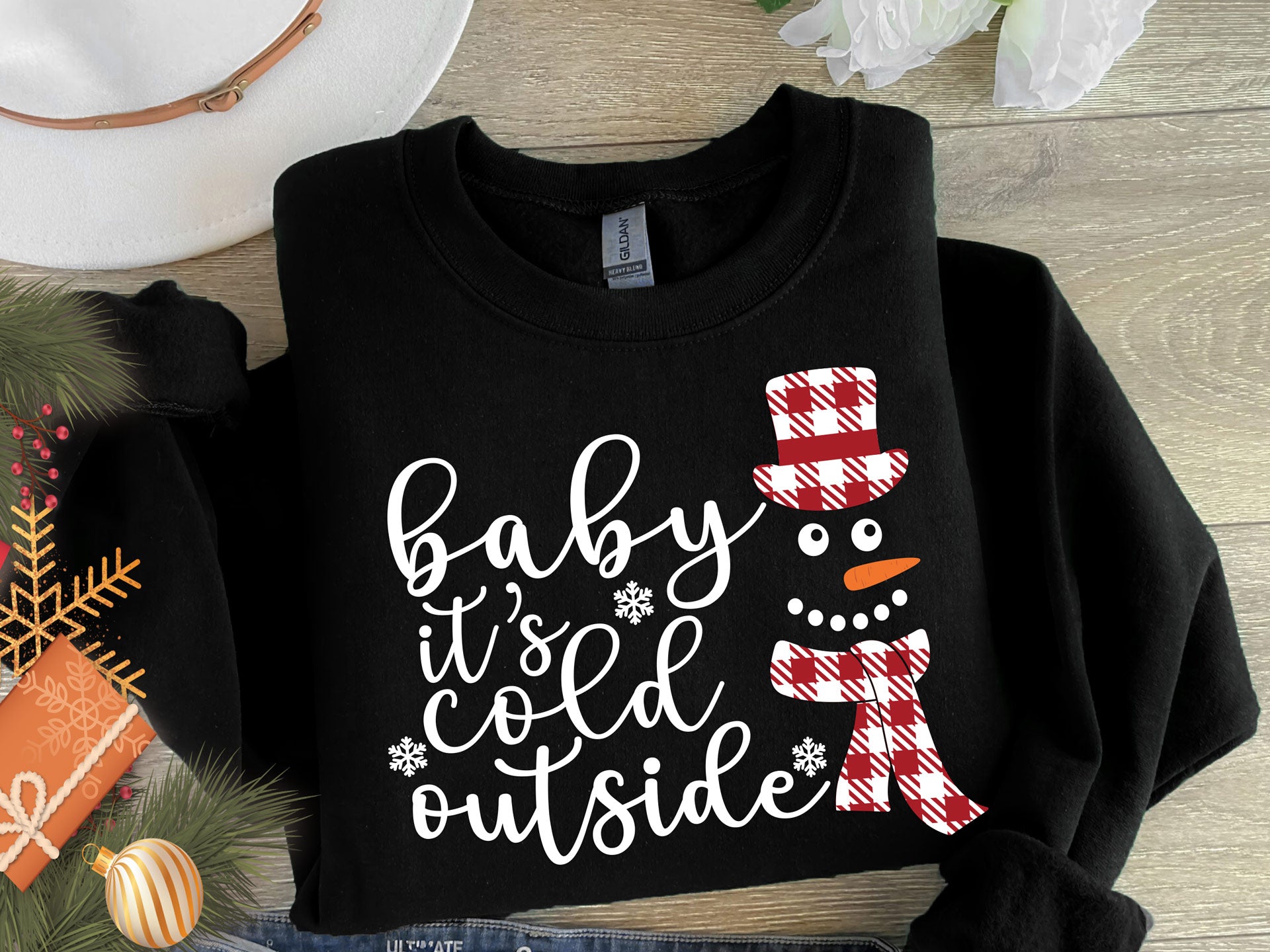 Baby It's Cold Outside Christmas Sweatshirt | Perfect Holiday Gift