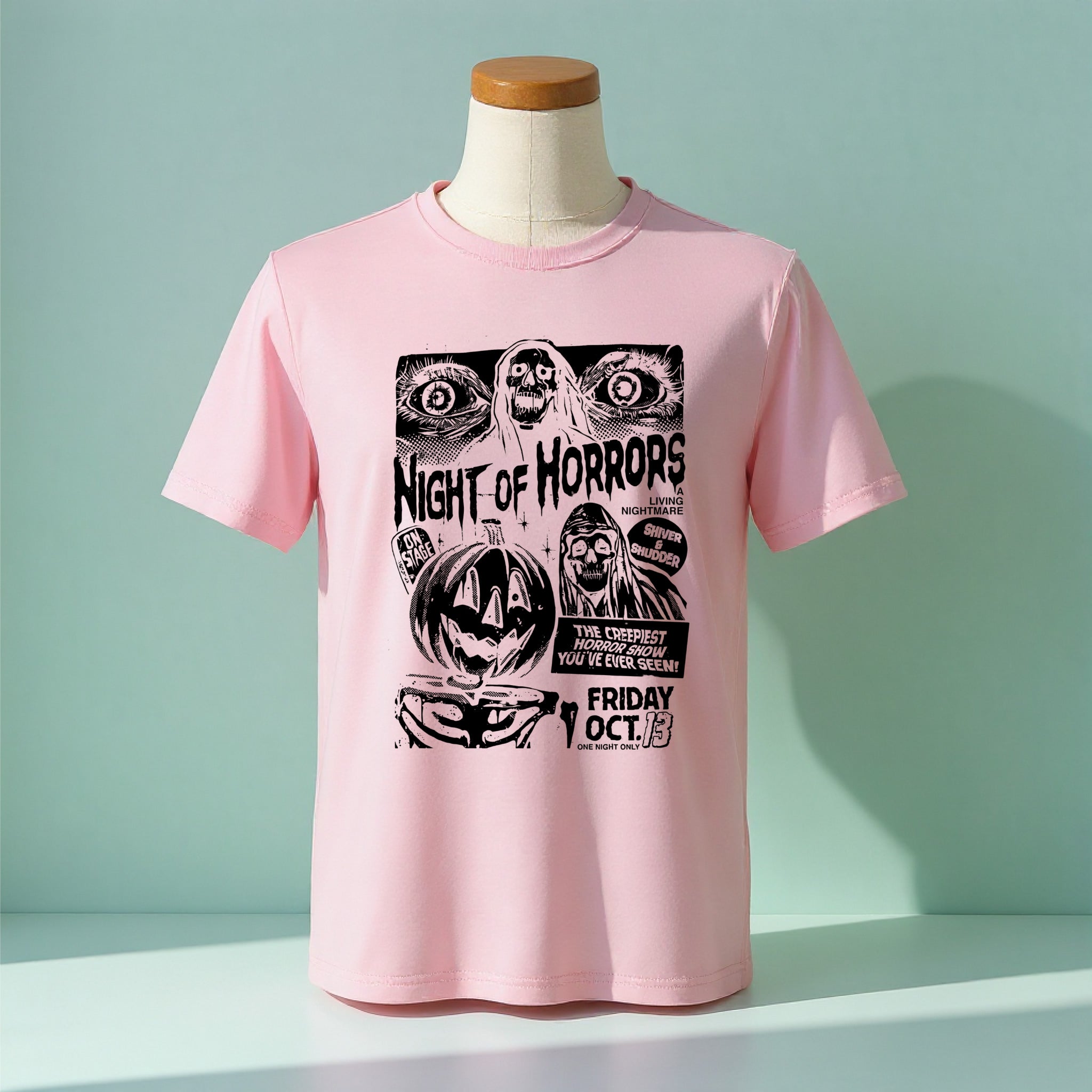 Halloween Horror Nights Shirt – Spooky Halloween Party Tee, Horror Movie Fan Shirt, Perfect Halloween Gift for Party Festive Season Fun #4042