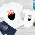Beardy Daddy & Little Beard Puller Matching Set - New Dad Gift, Dad & Baby Son Bodysuit, Babygrow, Shirt, T-shirt Matching Gift Set for Father & Child