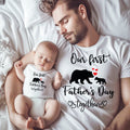 Our First Father's Day Matching Kids & Baby Outfits | Thoughtful Gift for Dad | Newborn & Toddler Father's Day Present | Perfect Daddy Gift