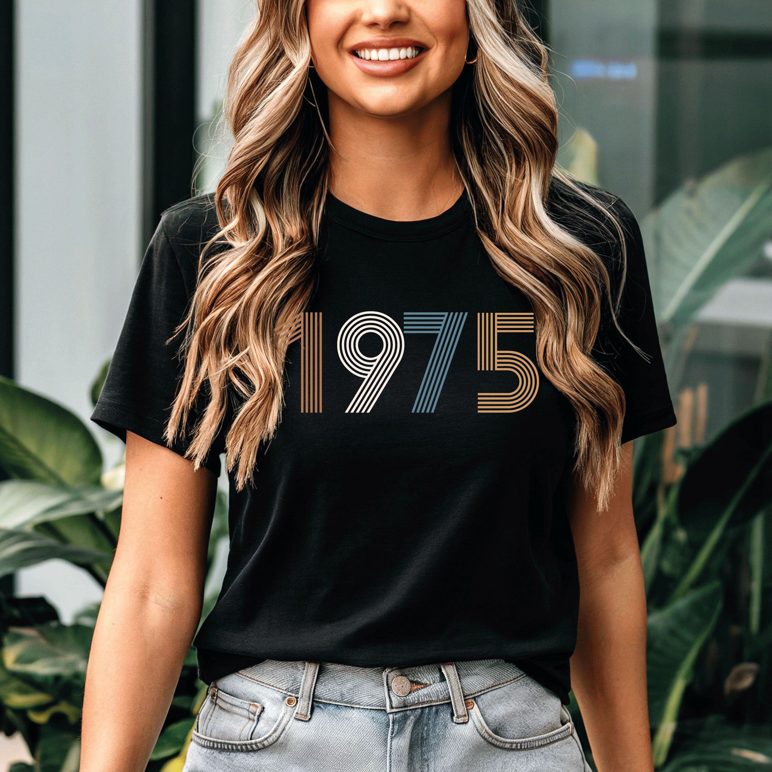 1975 Birthday Shirt UK, 50th Birthday Gifts for Women, 50th Birthday T-shirt, Vintage 1975 Birthday Shirt, Birthday Gift for women