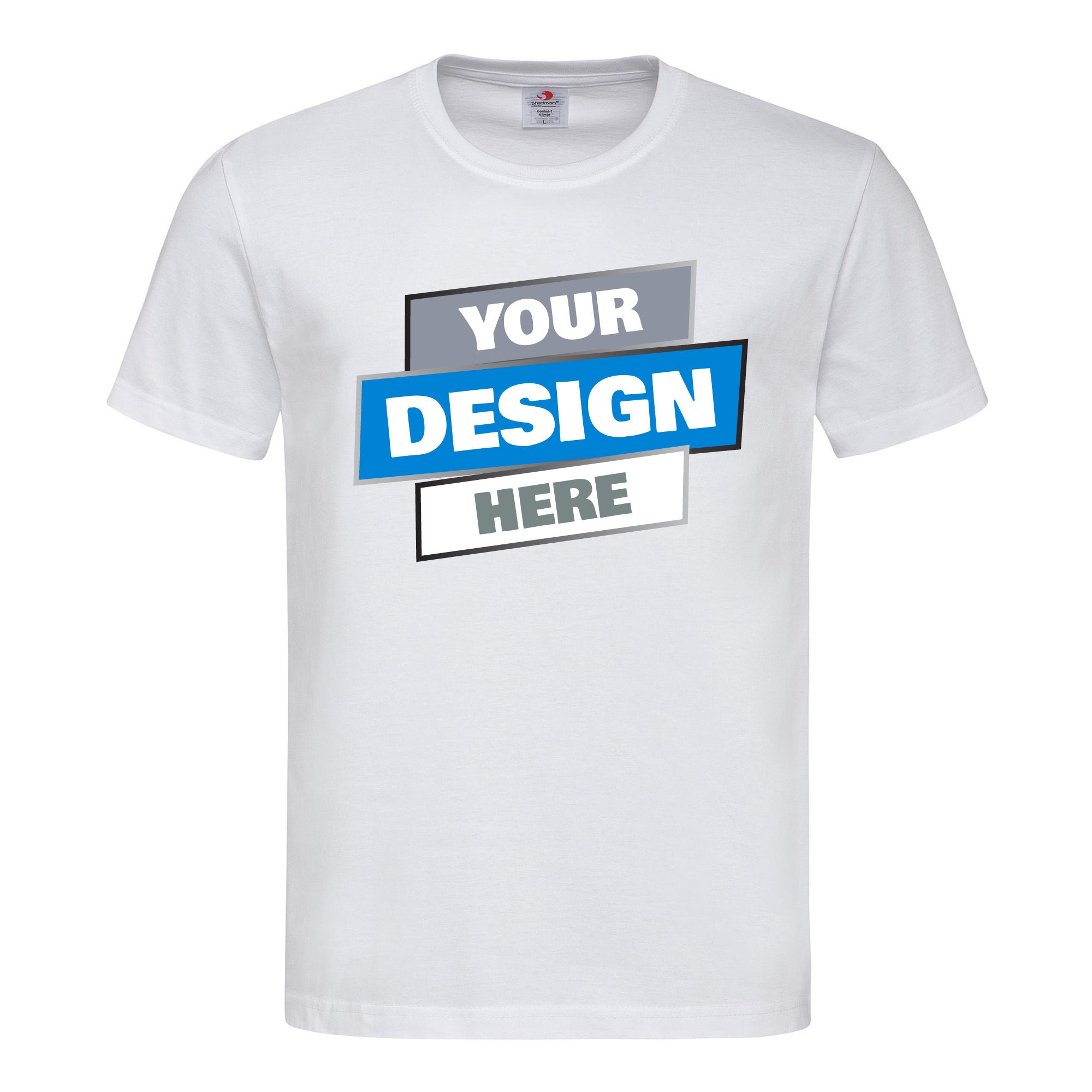 Stedman Comfort adult unisex T-Shirt. Design your own T-Shirt with any text and photo.-Black-Unisex: M