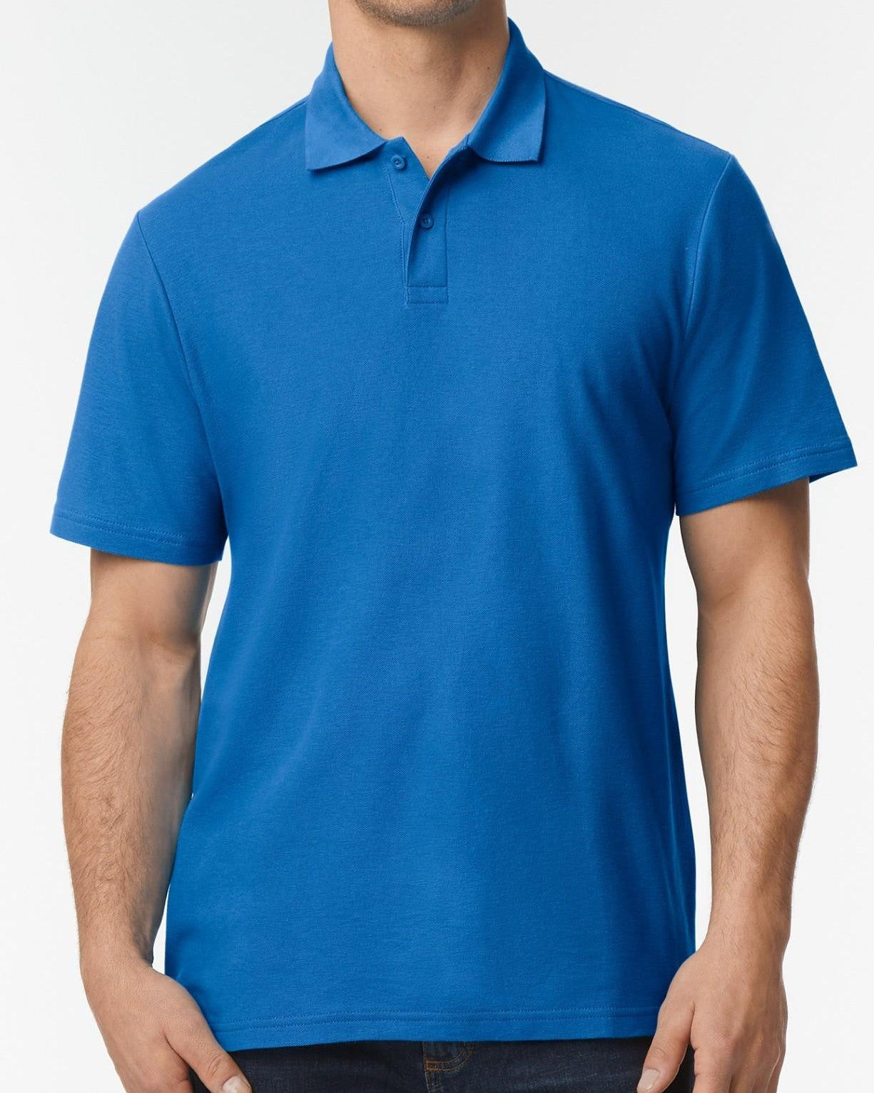 Gildan Softstyle Pique Polo Shirt Adult | Custom Clothing with Photo, logo and Text.-Unisex: 2XL-Royal Blue