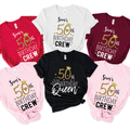 50th Birthday Queen T Shirt, Personalized Girls Squad Tees ,Custom 50 Birthday Trip Party Matching Shirts, Unique Fun Gift Idea