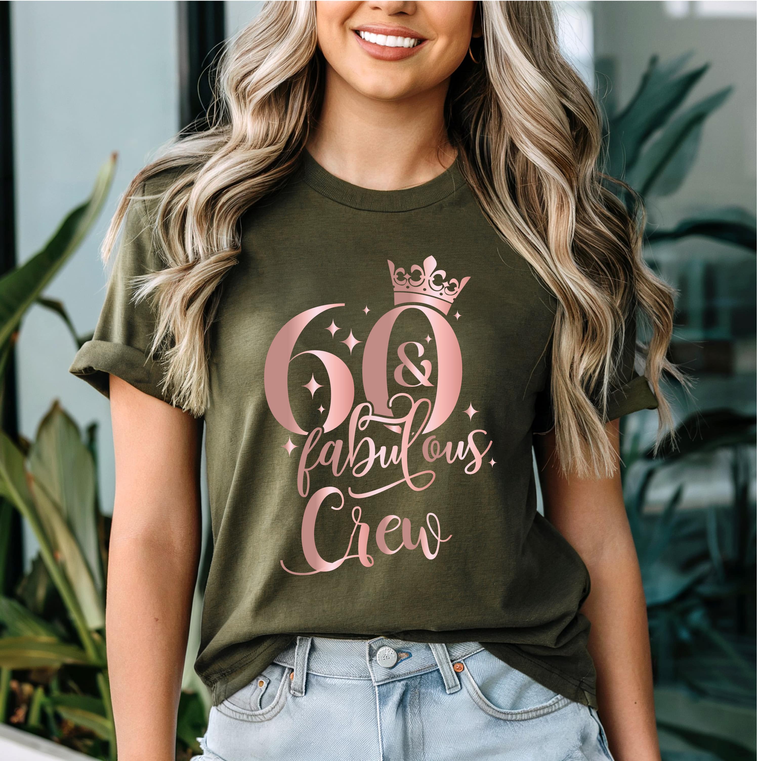 60th and Fabulous Shirt – Trendy 60th Birthday Tee for Women | Stylish SIXTY & Fabulous T-Shirt | Fun Celebration Gift Outfit