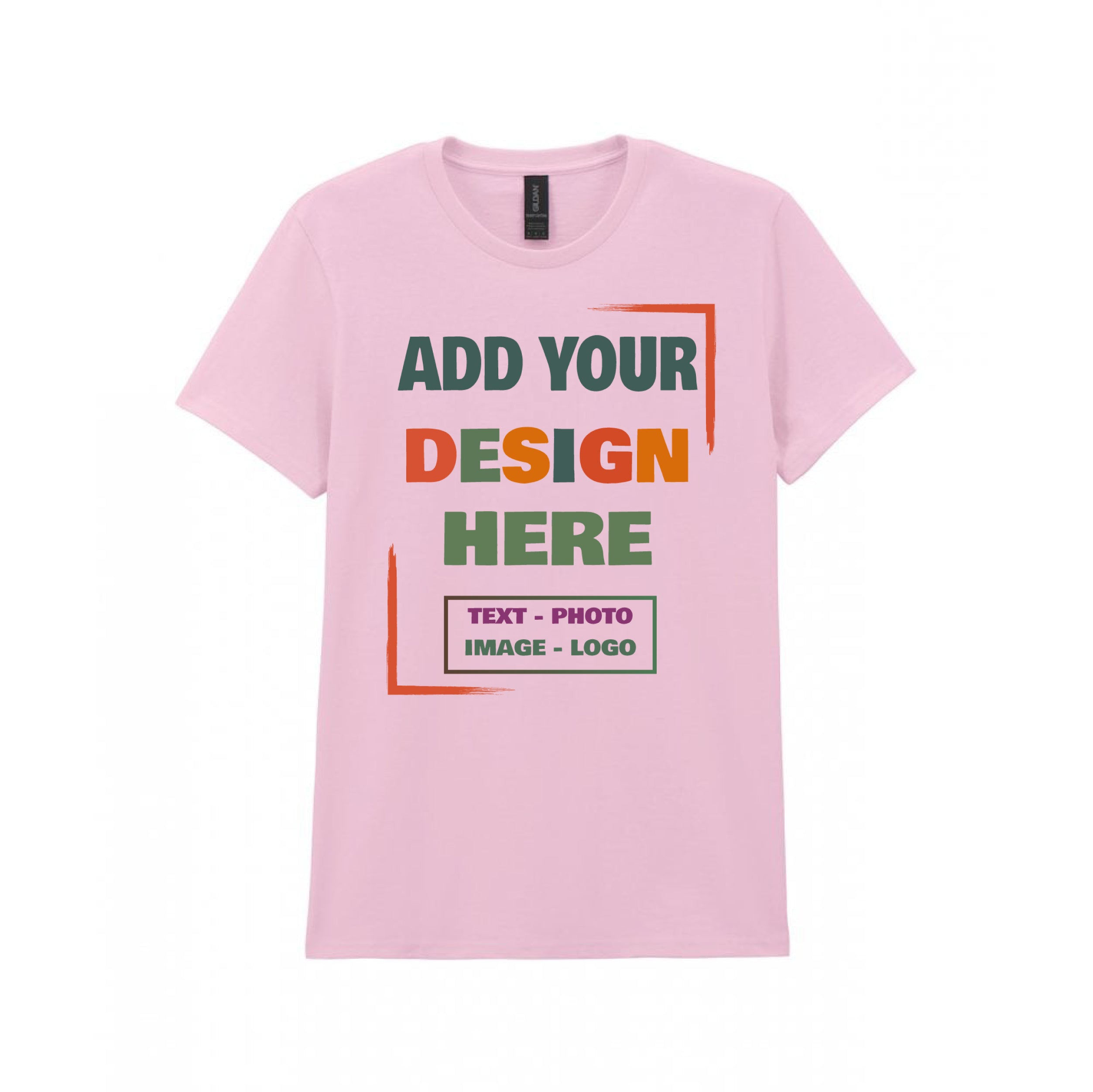 Gildan Heavy cotton women's T-shirt. Design Your Own Personalised T-Shirt | Any Photo, Text or Design. -White-Women: XL