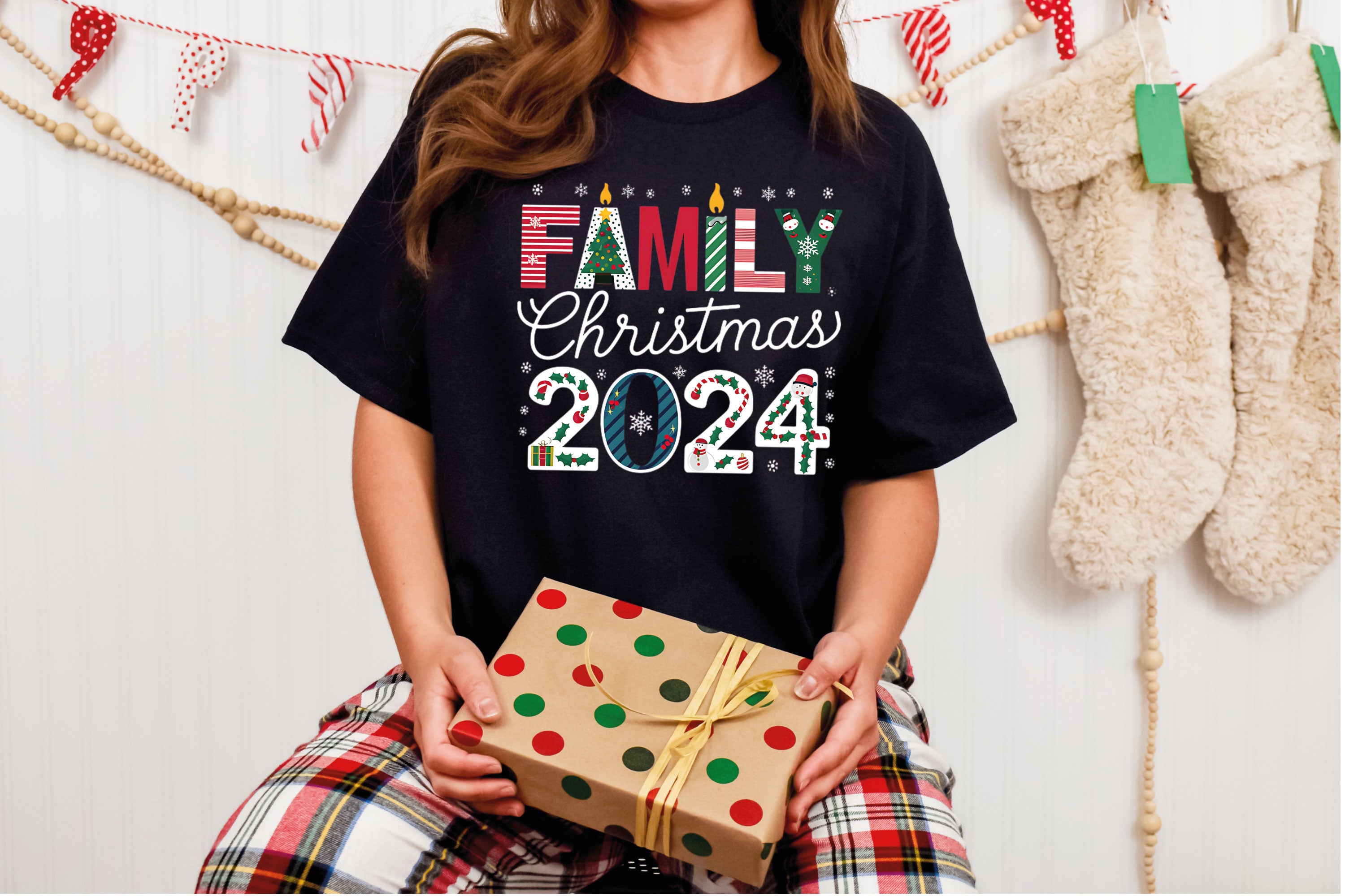 Custom Family Christmas 2024 Shirts - Making Memories Together | Personalized Family Group Christmas Tops | Perfect Holiday Gifts