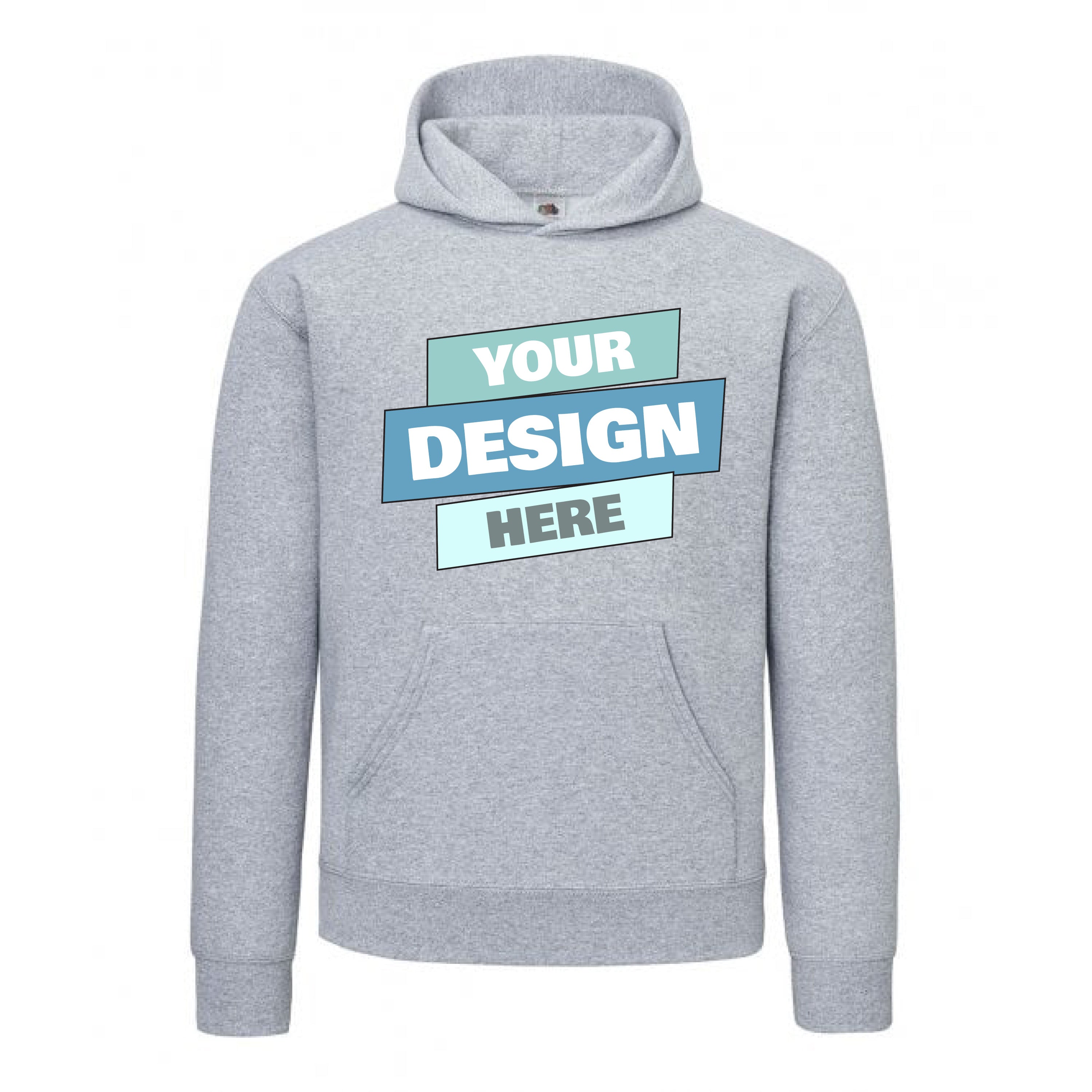 Fruit Of The Loom Classic  Unisex Adult hooded sweatshirt| Customise with your own Photo and Text.