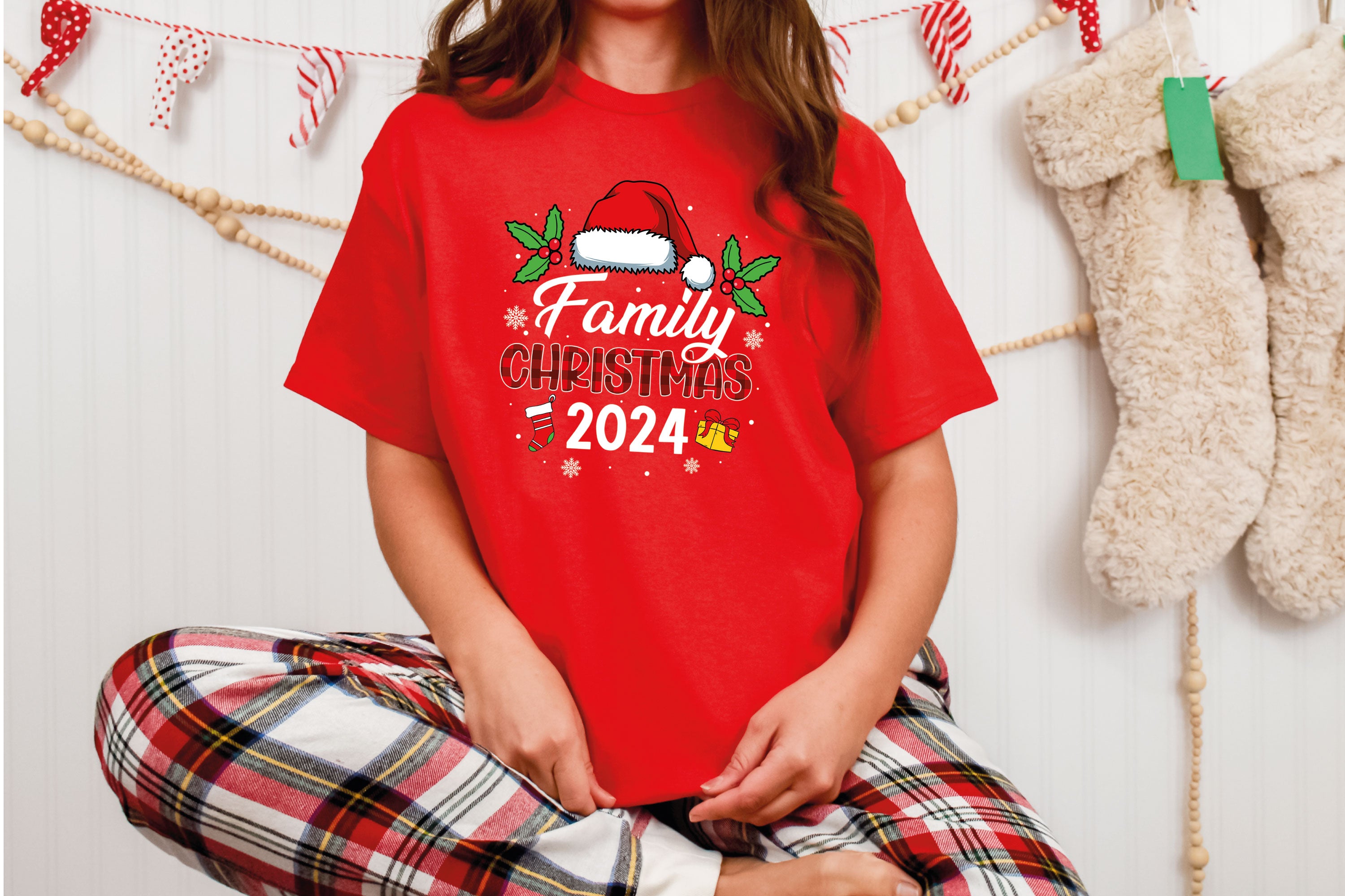 Custom Family Christmas 2024 T-Shirts – Making Memories Together | Personalized Family Group Christmas Tops for Holiday Fun | Shop Now for Festive Family Tees