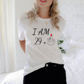 I Am 29 Plus Middle Finger T-shirt for Ladies 30th Birthday Funny Party Personalized Birthday Girl Tee Gift Idea