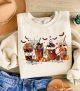 Skeleton Coffee Cups Sweatshirt – Halloween Skull Coffee Lover Jumper