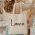 Personalized Gift Bag with Name– Custom Burlap Beach Tote for Bachelorette Party, Bridesmaid Proposal, or Wedding Gift