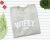 Personalised Embossed Wife Sweatshirt with Date – Wedding Jumper, Wifey Gift, Anniversary Present.